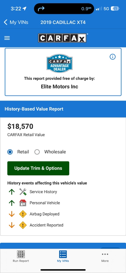 2019 Cadillac XT4 FWD Repairable Wrecks 