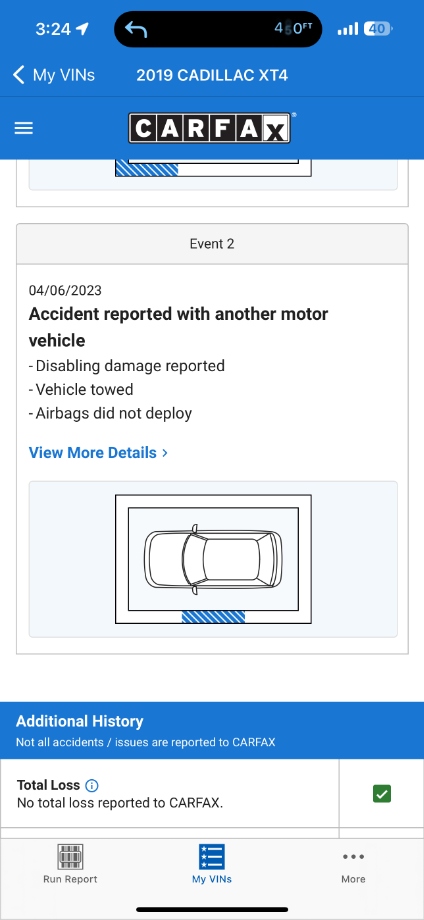 2019 Cadillac XT4 FWD Repairable Wrecks 