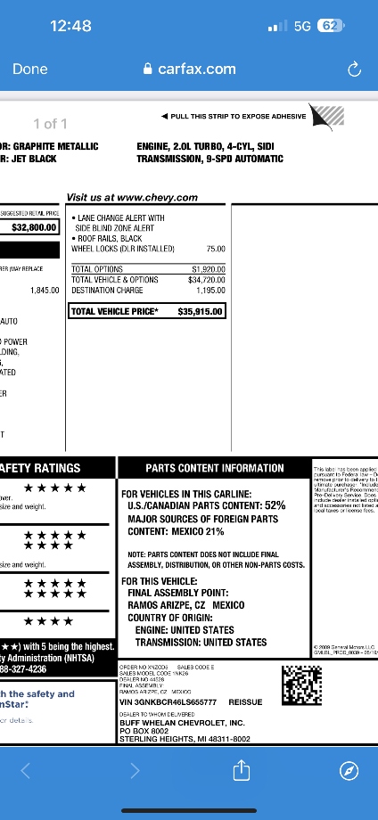 2020 Chevy Blazer LT FWD Repairable Wrecks 