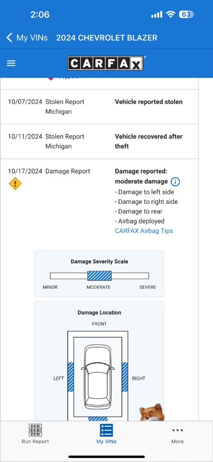 2024 Chevy Blazer 2LT FWD Repairable Wrecks 