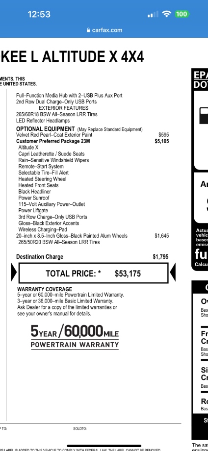 2024 Jeep Grand Cherokee Altitude X Repairable Wrecks 