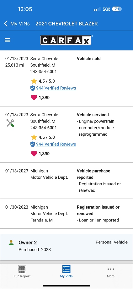 2021 Chevrolet Blazer  Repairable Wrecks 