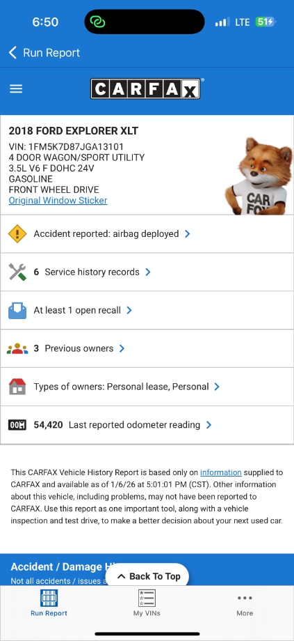 2018 Ford Explorer XLT AWD 